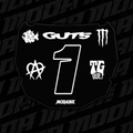 Black/White ModaInk ODI Plate Decal