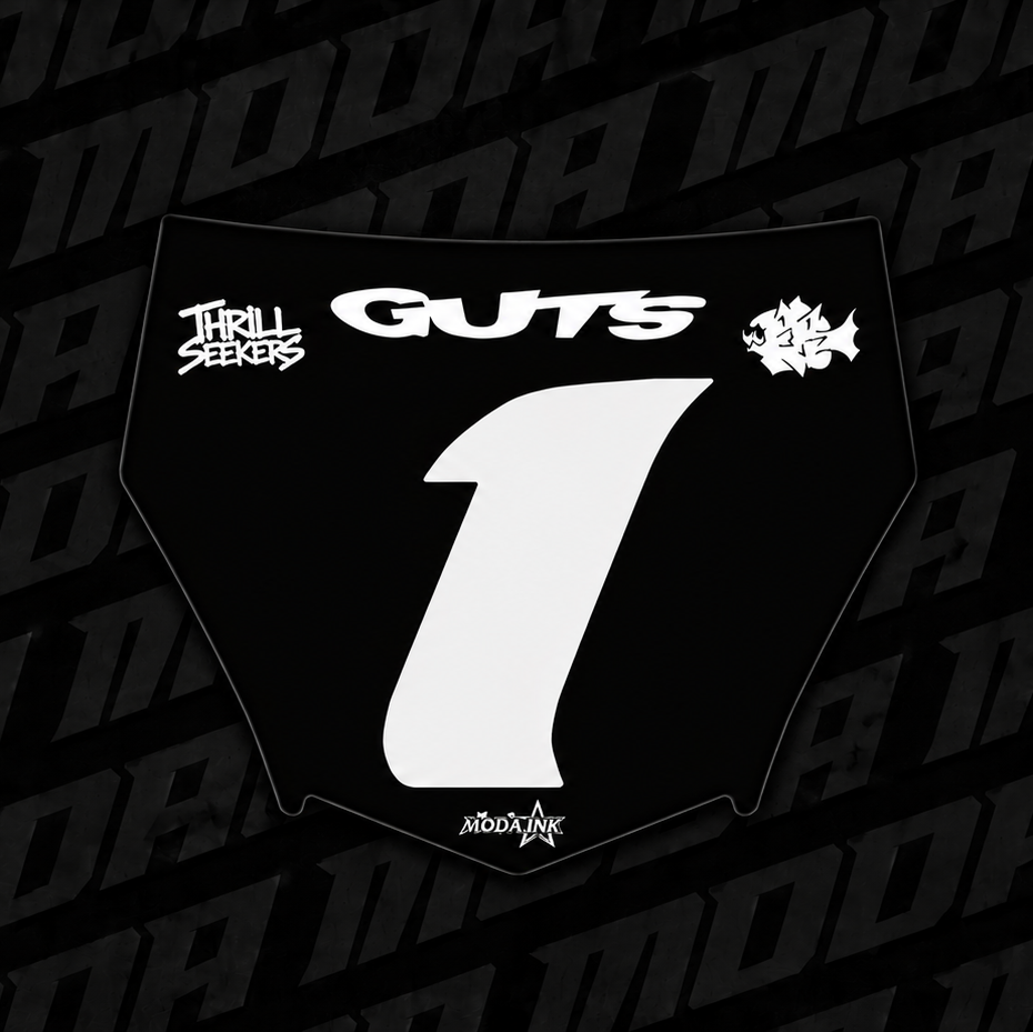 Classic black/white motocutz decal
