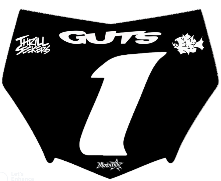 Classic black/white motocutz decal